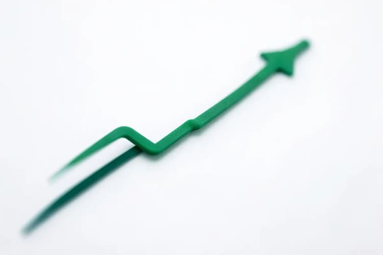 Gráfico de linha mostrando aumento de preocupação com queda de cabelo.